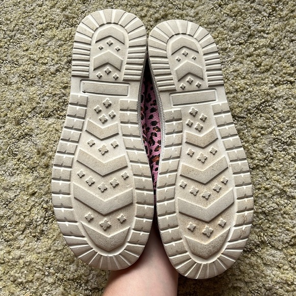 Pink, orange sparkle leopard print Gypsy jazz. hey dude style slip on women’s 11 - Picture 3 of 4